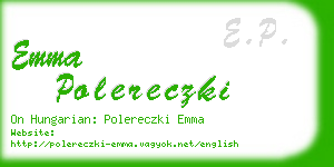 emma polereczki business card